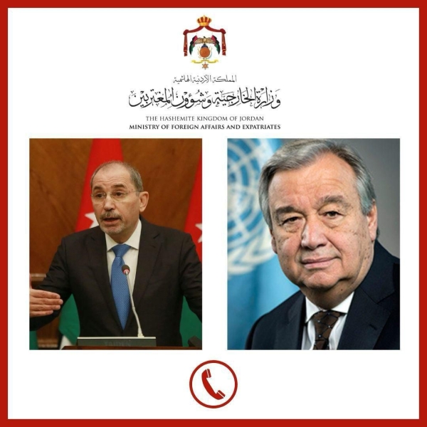 وزير الخارجية يتلقى اتصالاً هاتفيًا من الأمين العام للأمم المتحدة