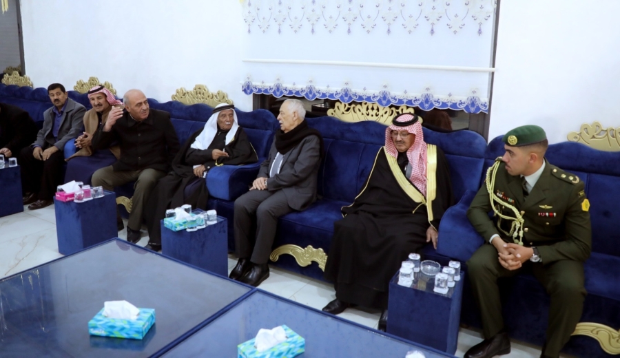 *مندوبا عن الملك وولي العهد.. العيسوي يعزي الخريشا وعبيدات