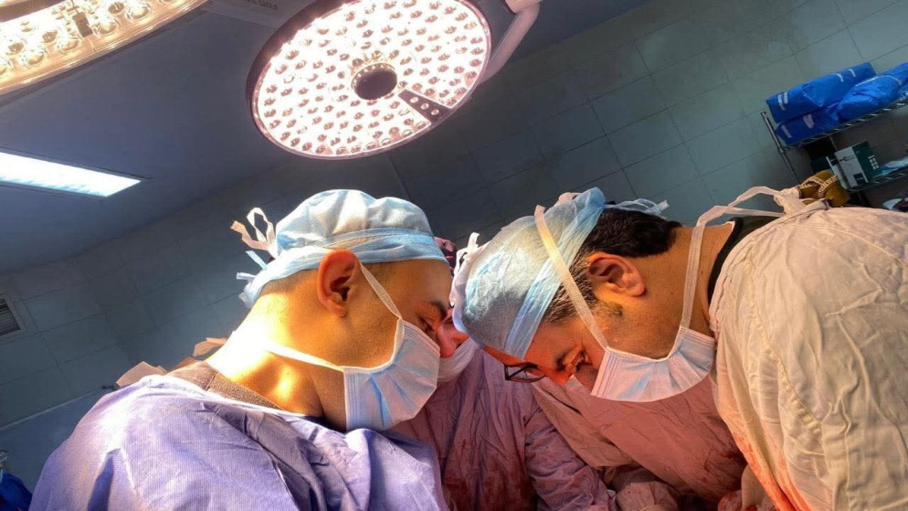 نجاح عملية استئصال ورم ضخم يزن 22 كيلوغراما في مستشفى إربد العسكري